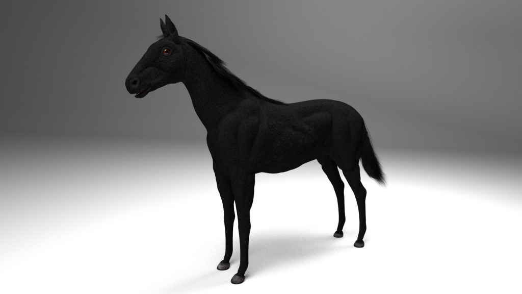 Realistic Horse Mesh (Rigged) preview image 1